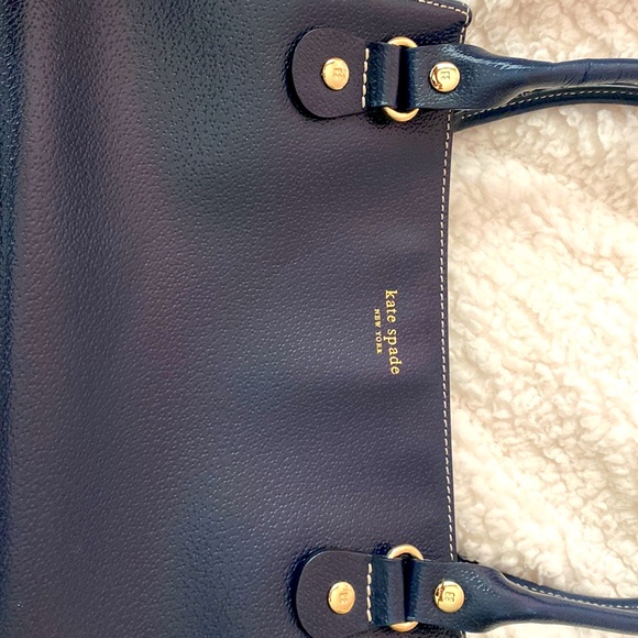 Kate Spade Navy Blue Handbag. - Picture 5 of 8